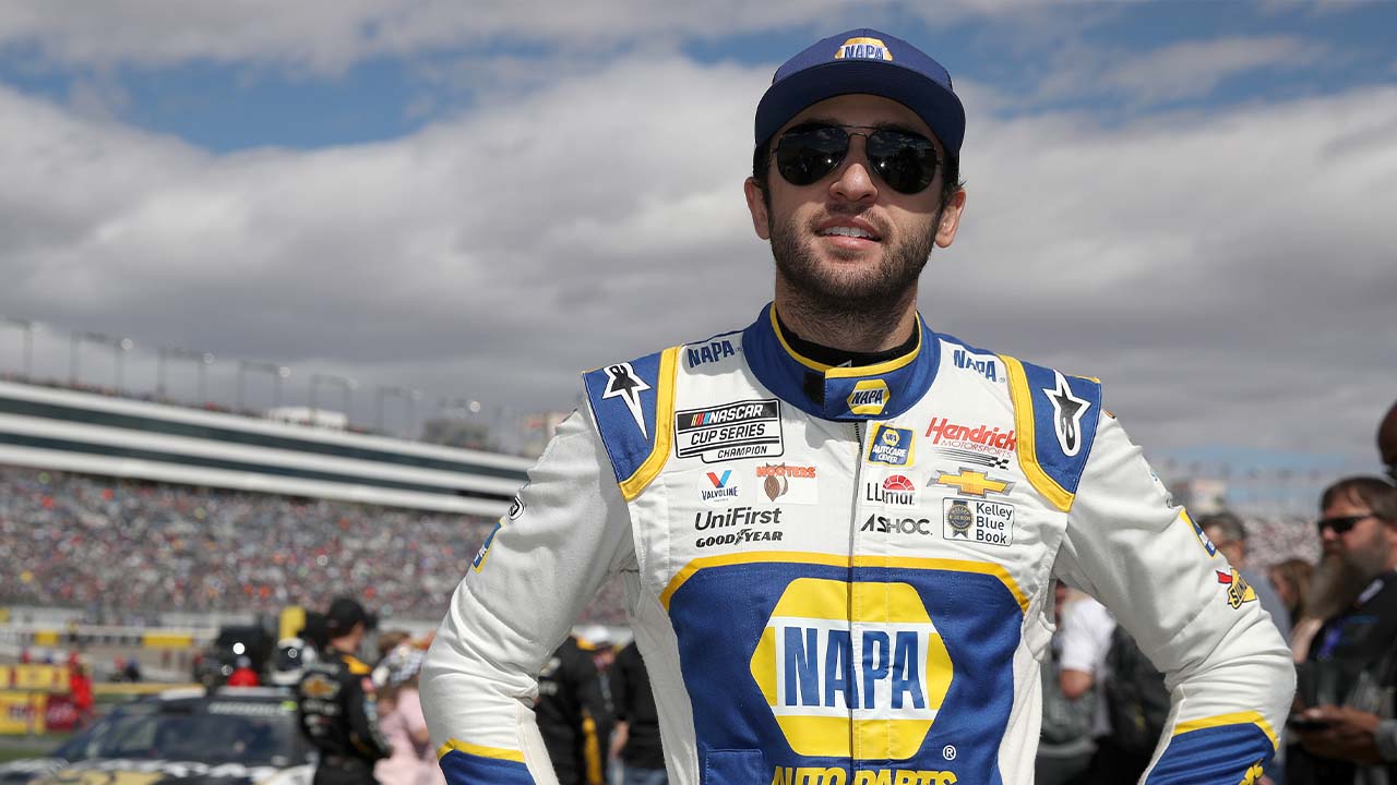 Kyle Larson on whether Rick Hendrick's talk with drivers was in his mind at all in the final laps at Las Vegas Motor Speedway