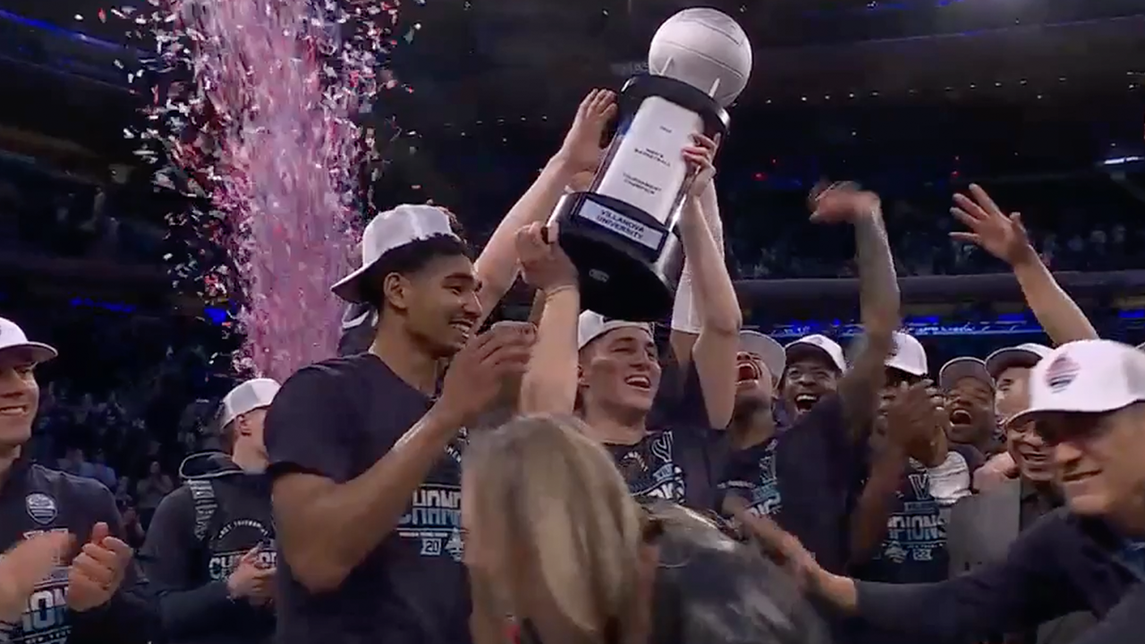 EXCLUSIVE: Villanova celebrates Big East Tourney win for fifth time in eight seasons ' CBB on FOX