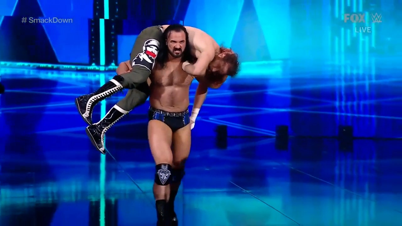 Sami Zayn walks out on Drew McIntyre during Friday Night SmackDown I WWE on FOX