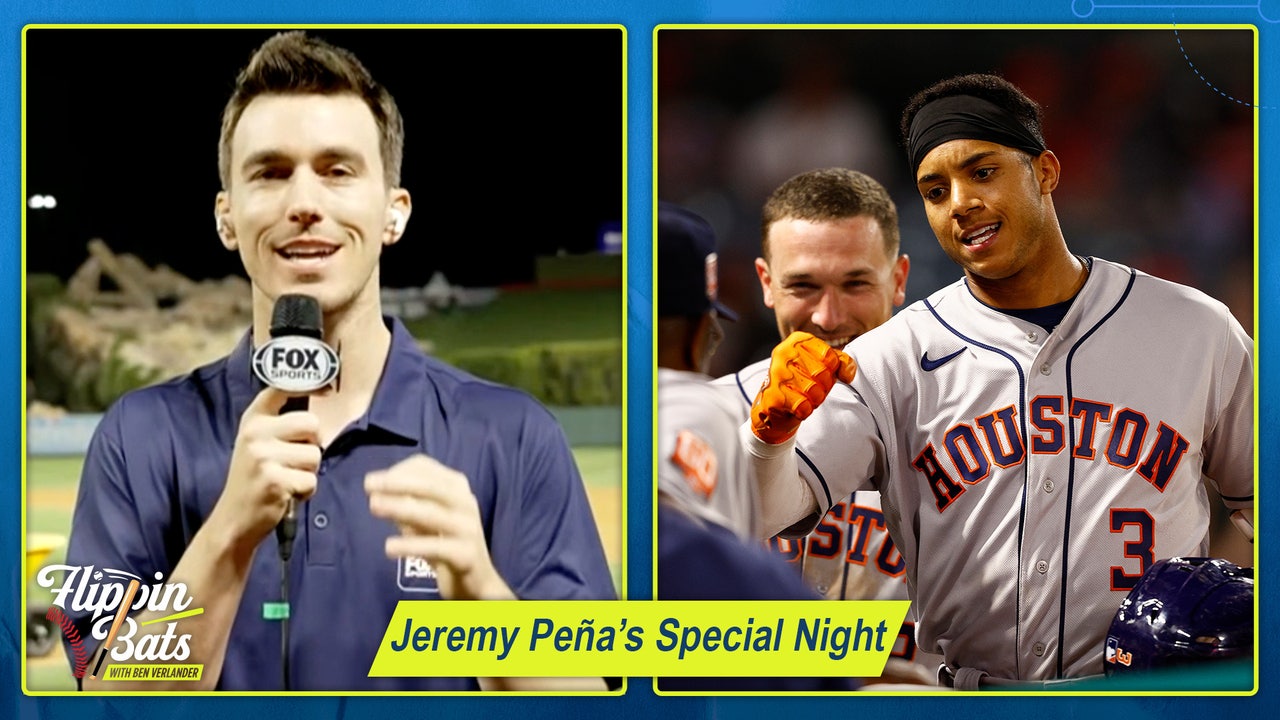 Jeremy Pena talks Favorite players, first baseball moment, MLB the show,  Facing Shohei Ohtani. 