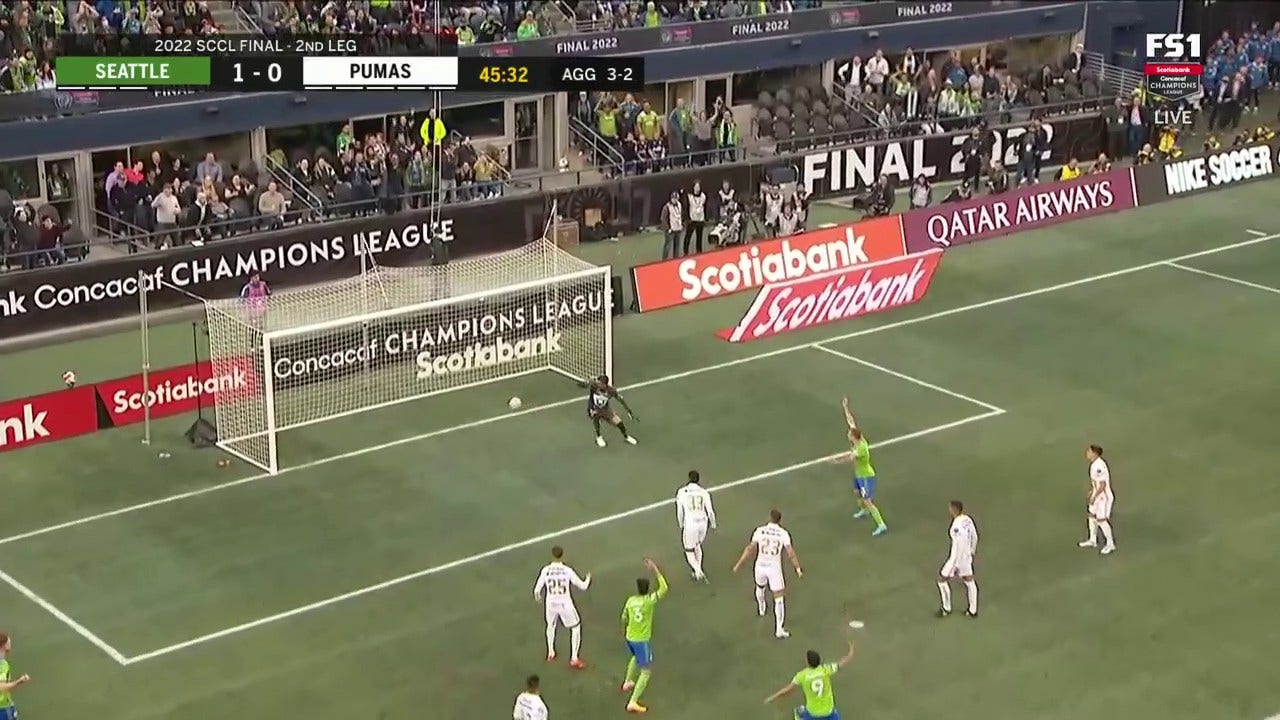 Sounders take 1-0 lead on Raúl Ruidíaz's 45th minute goal