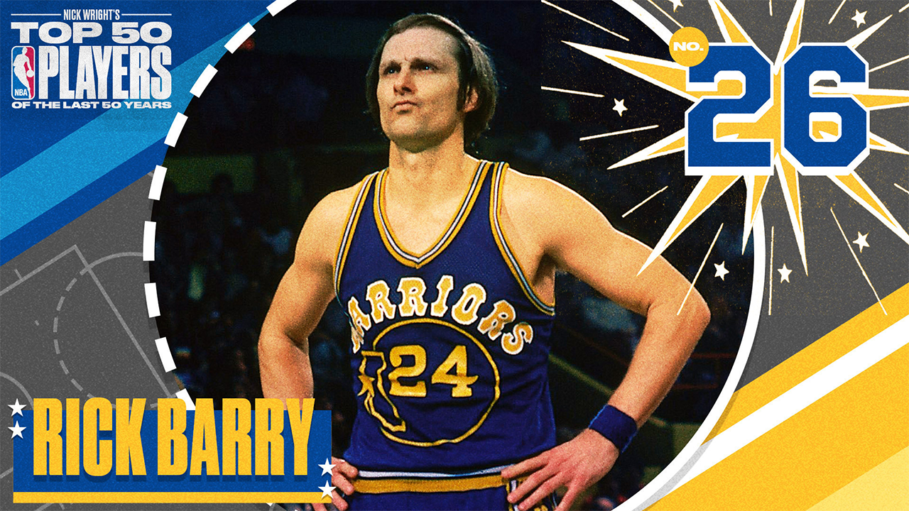 Rick Barry is No. 26 on Nick Wright's Top 50 NBA Players of the Last 50 Years I What's Wright?