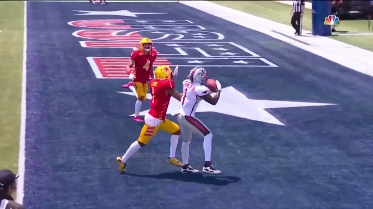 Jordan Ta'amu finds John Franklin III with the strike for the Bandits' touchdown