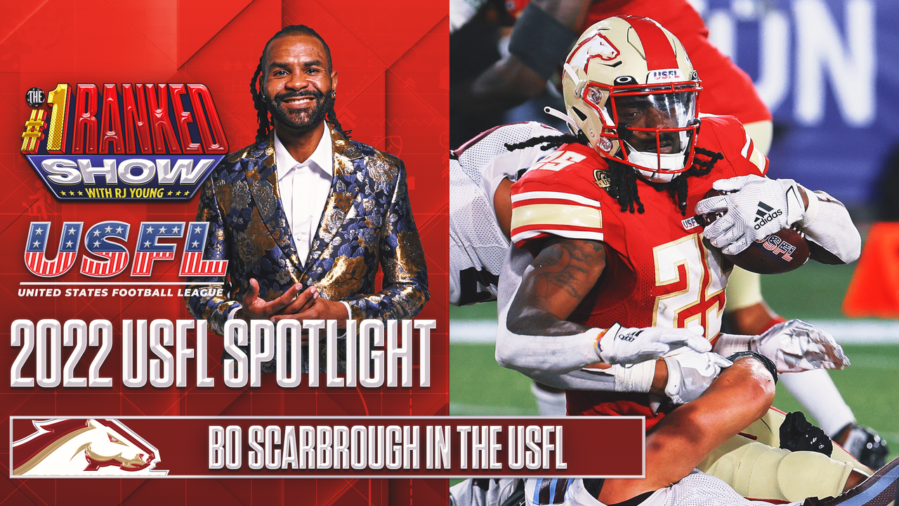 Stallions RB Bo Scarbrough discusses his breakout outing in the USFL I Number One Ranked Show