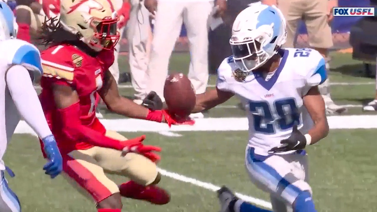 Breakers' DB Keith Washington II makes an unbelievable interception