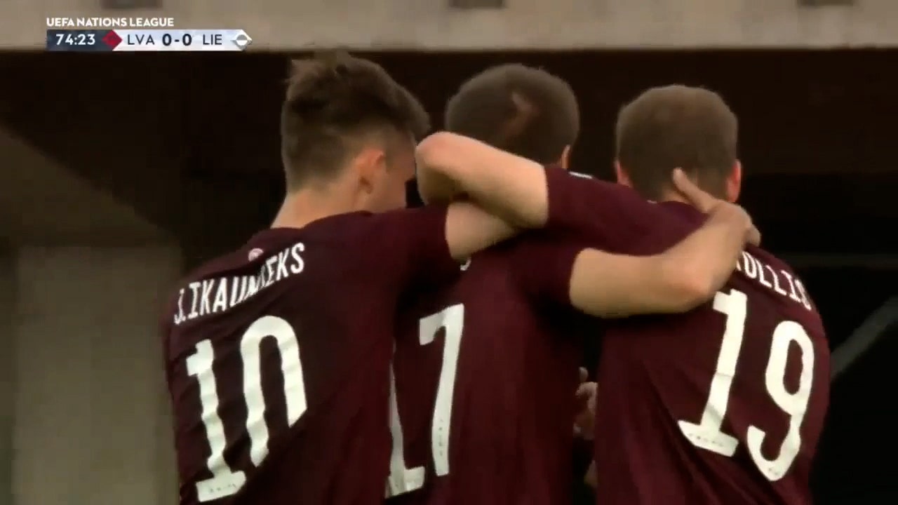 Artūrs Zjuzins' goal gives Latvia 1-0 win over Liechtenstein