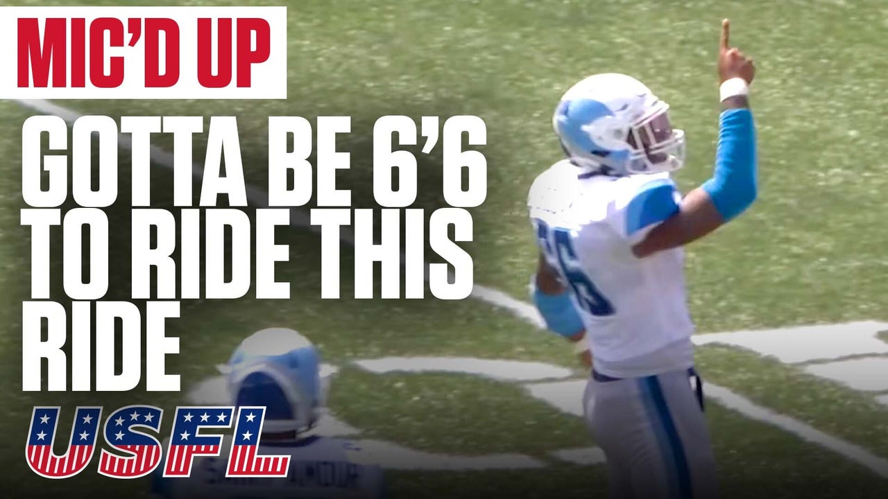 'Gotta Be 6'6 To Ride this Ride' USFL Best of Mic'd Up: Week 8