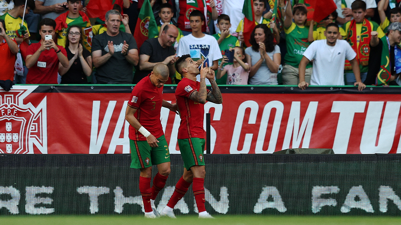 UEFA Nations League: Portugal score two goals in five minutes to take 2-0 lead into half