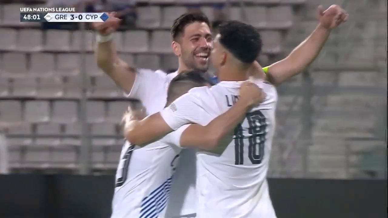 Dimitris Limnios' moment of brilliance gives Greece a 3-0 lead vs. Cyprus