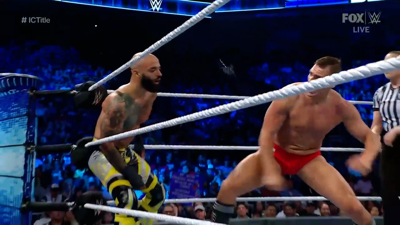 Ricochet attempts to take back the Intercontinental Title from Gunther in a hardcore rematch | WWE on FOX