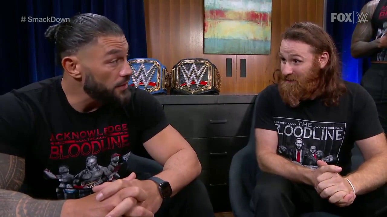 Roman Reigns asks Sami Zayn for an important favor | WWE on FOX