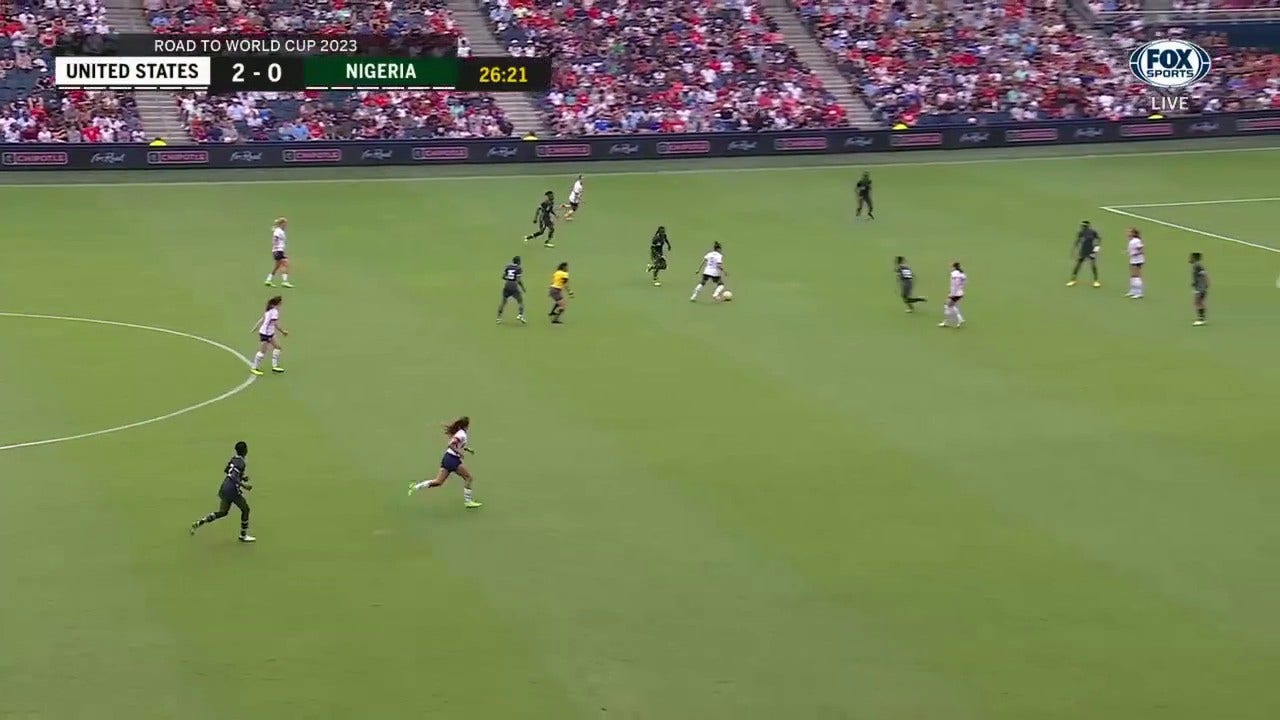 Emily Fox, Sophia Smith connect on a BEAUTIFUL goal vs. Nigeria, 3-0