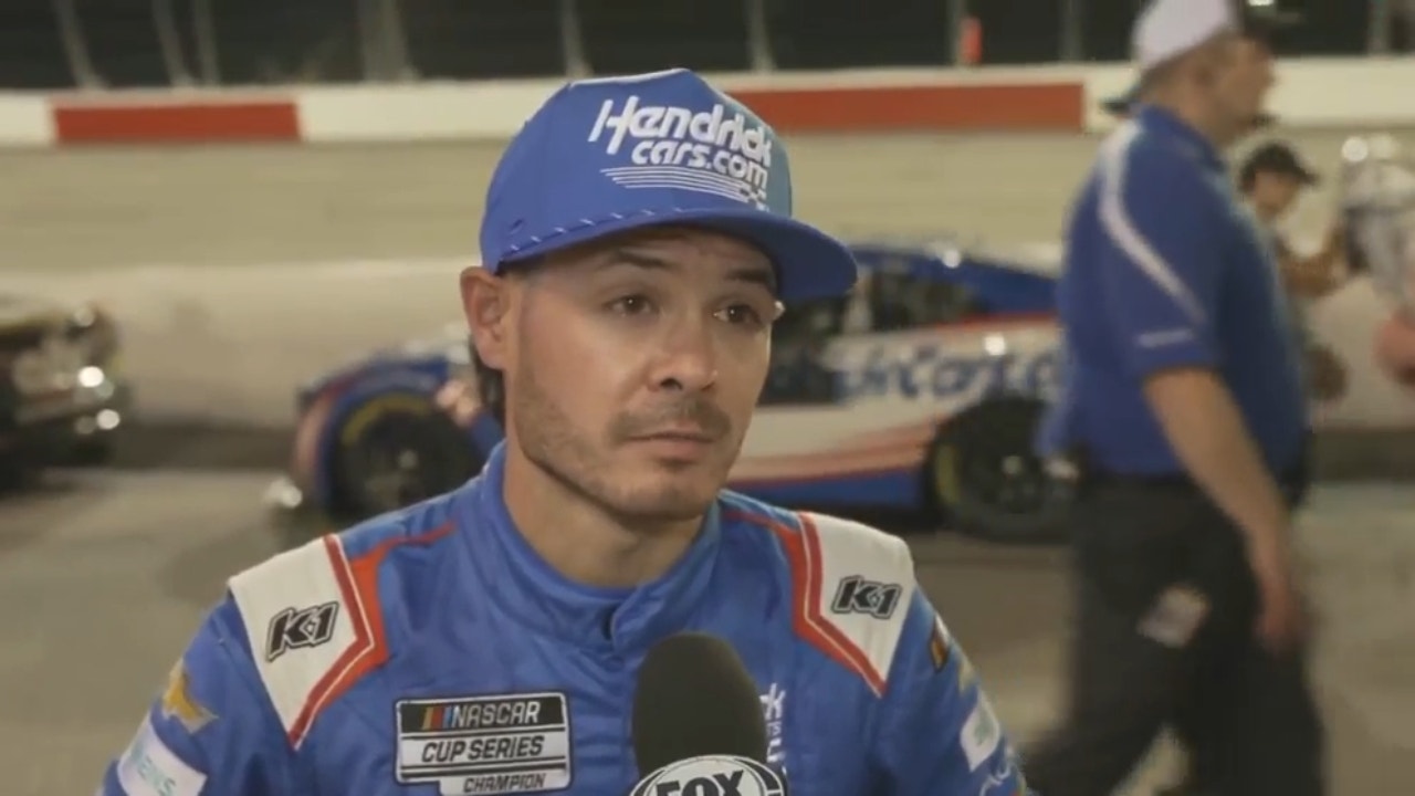 Kyle Larson on engine issues Sunday night