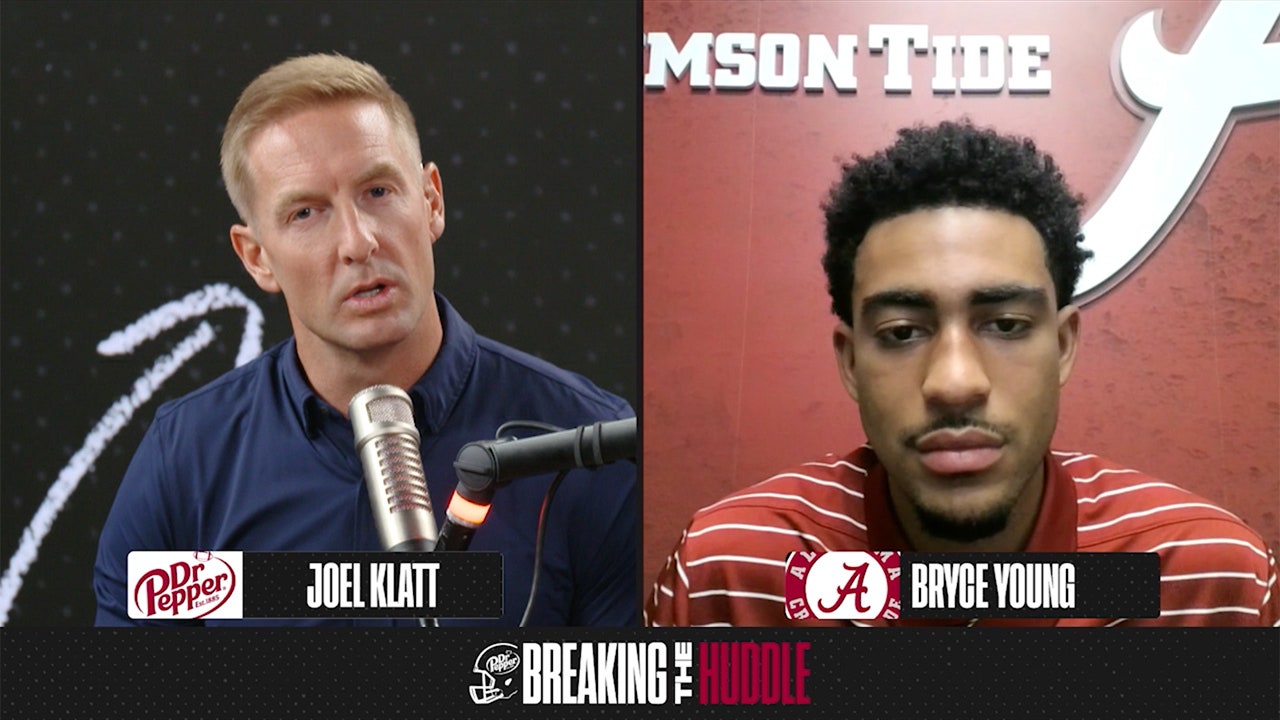 Bryce Young talks Alabama's WR room, Crimson Tide culture, and more|Breaking The Huddle