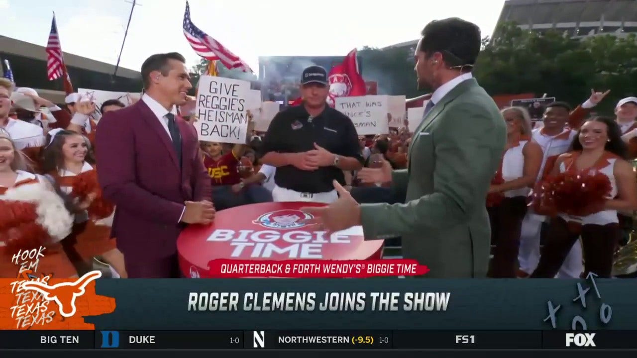 Roger Clemens joins 'Big Noon Kickoff' to preview Alabama-Texas, talks son Kody striking out Angels' superstar Shohei Ohtani