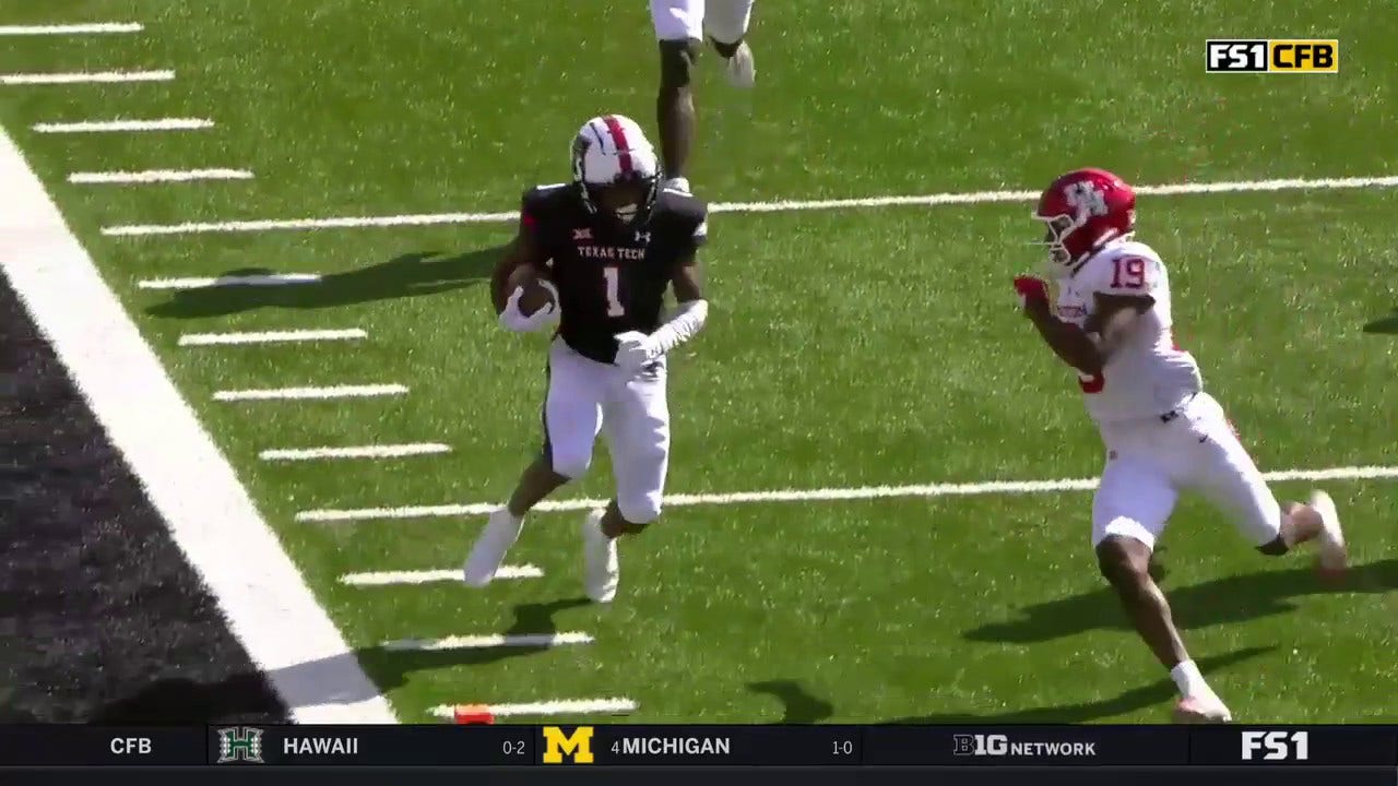 Texas Tech takes a 17-3 lead after Donovan Smith finds Myles Price on a 54-yard TD