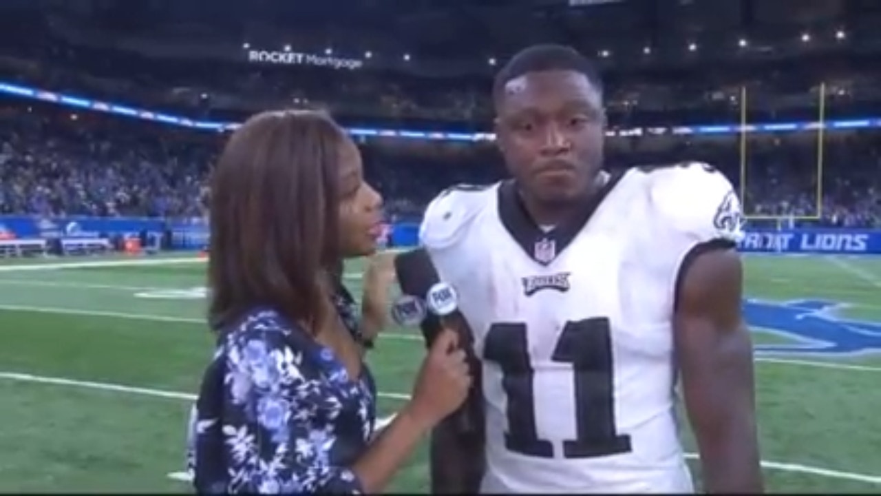 'We're off to a great start' - AJ Brown on new start with the Eagles in 38-35 victory