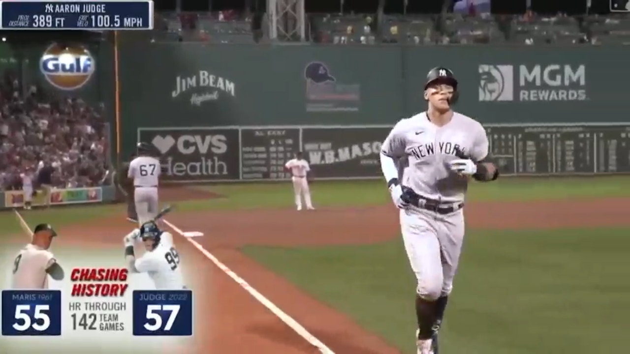 Aaron Judge does it again! Another home run to tie the game for the Yankees