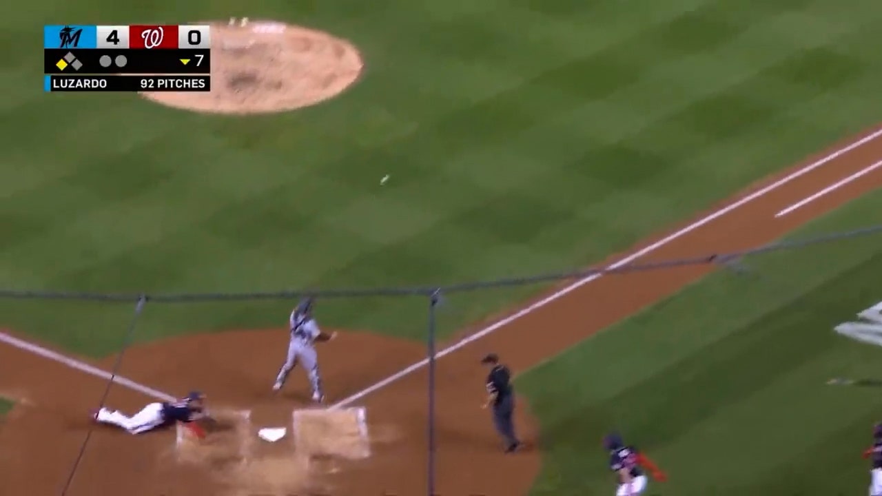 Nationals' rookie Joey Meneses hits an inside-the-park home run