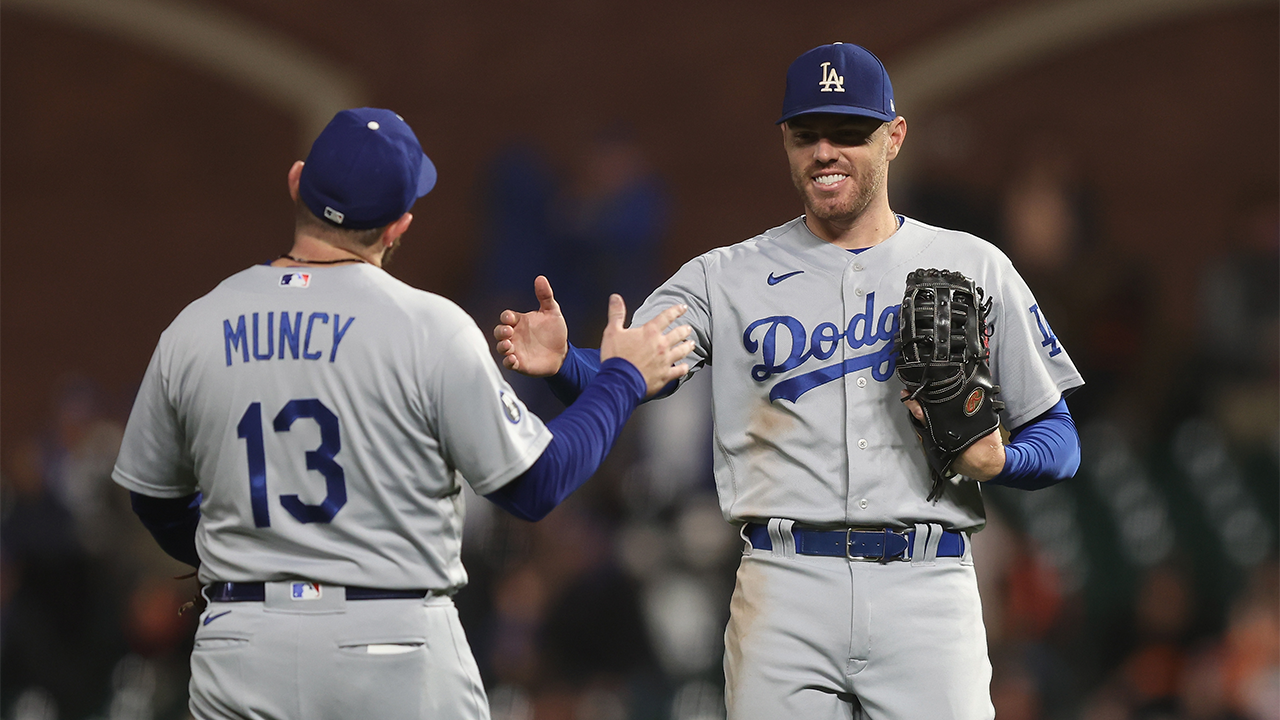 The Dodgers become the first team in the MLB with 100 wins as they defeat the Giants, 7-2