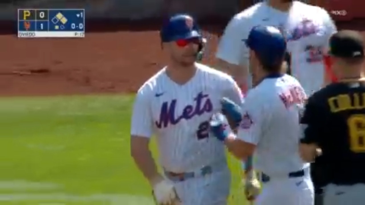 Benches clear in PIT-NYM after Pete Alonso is drilled by a pitch