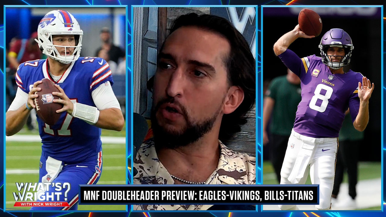 Can Kirk Cousins lead Vikings to an Eagles win, Bills beat Titans by double digits? | What’s Wright? #news