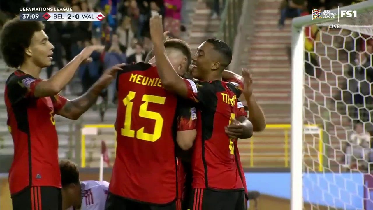 Belgium takes a 2-0 lead after Kevin De Bruyne finds Michy Batshuayi who scores in the 37th minute #news
