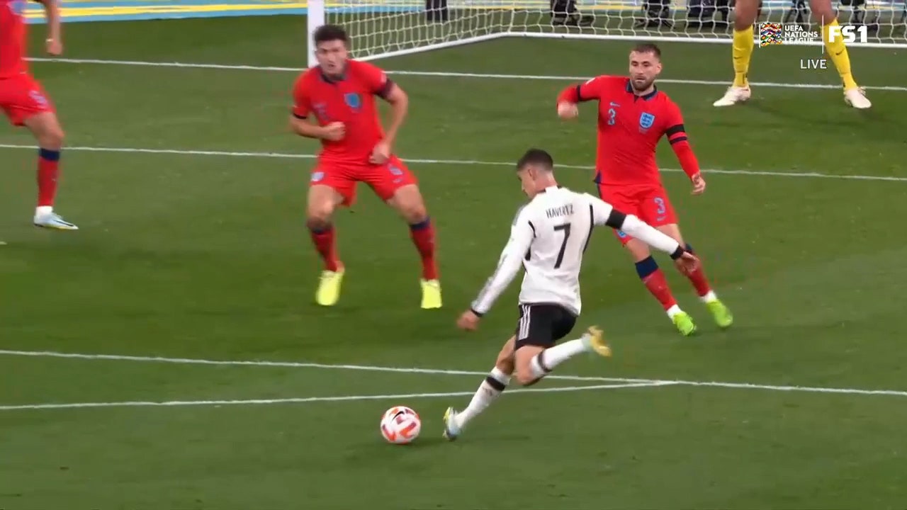 Kai Havertz's mind-bending goal puts Germany up 2-0 over England