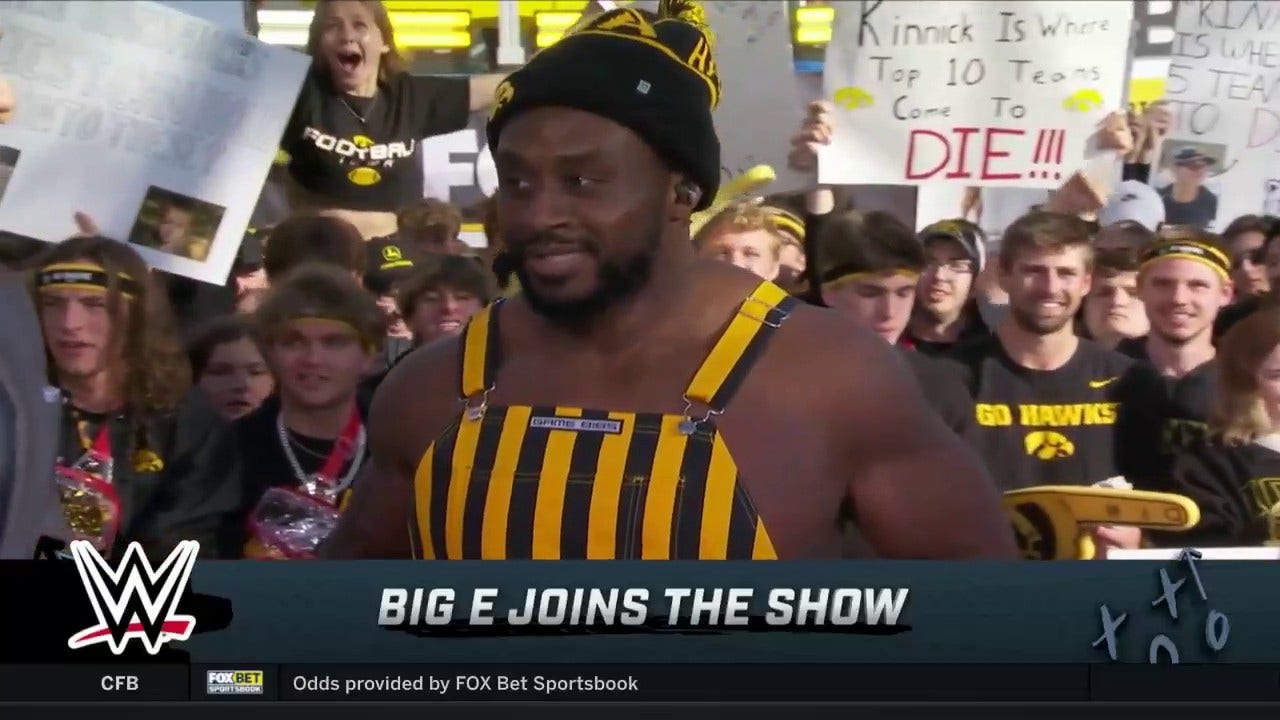 WWE superstar Big E joins the 'Big Noon Kickoff' Crew to talk Iowa vs. Michigan