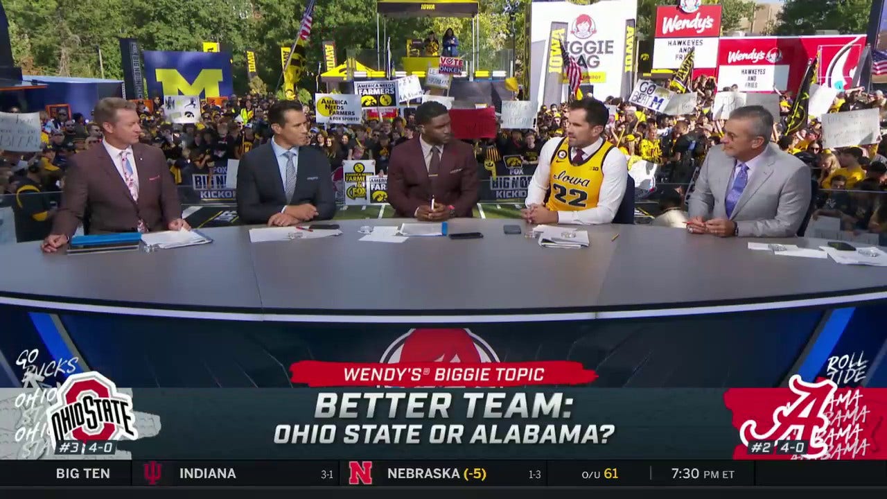 Better team: Ohio State or Alabama? The 'Big Noon Kickoff' crew answers fan the most popular fan question