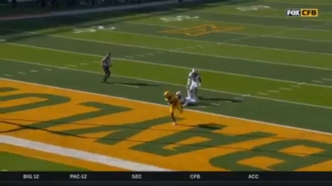 Blake Shapens throws a perfect pass to Monaray Baldwin for a 49-yard touchdown