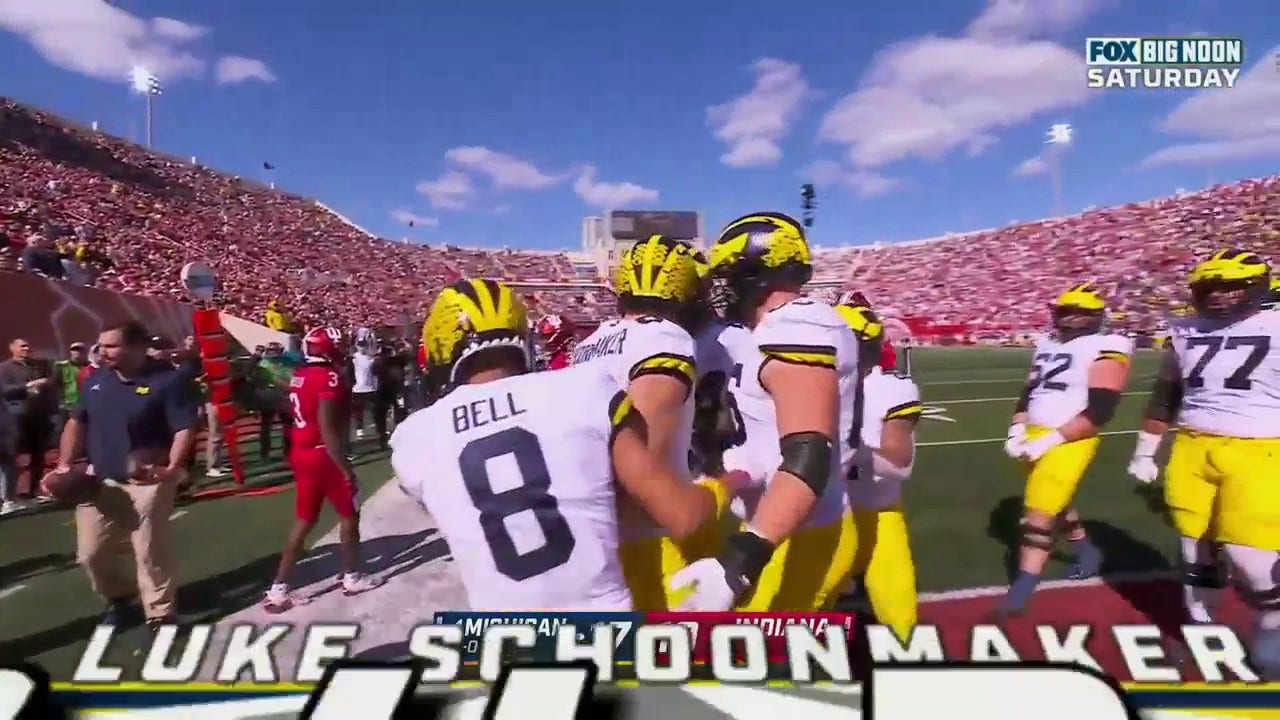 J.J. McCarthy finds Luke Shchoonmaker on a nine-yard touchdown extending the Michigan lead to 24-10