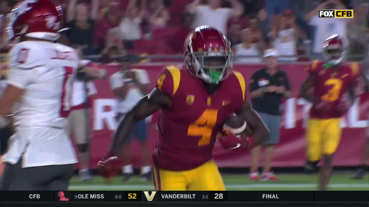USC's Mario Williams hauls in his second receiving TD vs. Cougars