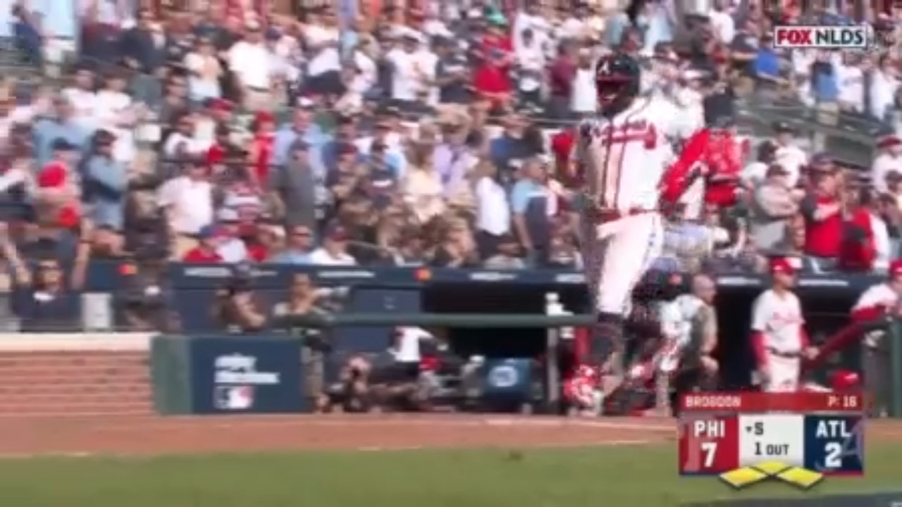 Travis d'Arnaud's two-run double narrows Braves deficit to 7-3