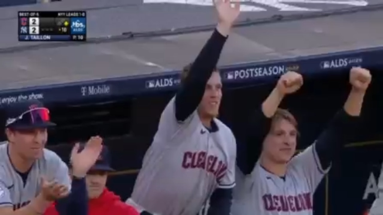 VIDEO  Cleveland Guardians celebrate American League Central