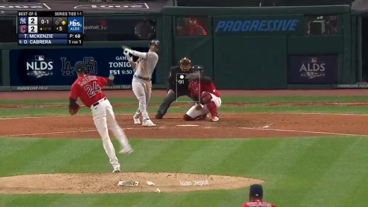 Oswaldo Cabrera launches a two-run home to give New York the 4-2 lead