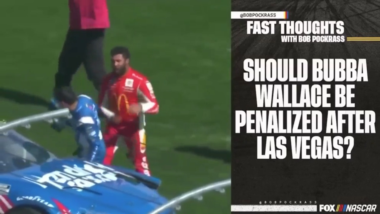 Should Bubba Wallace be penalized for hooking and shoving Kyle Larson?