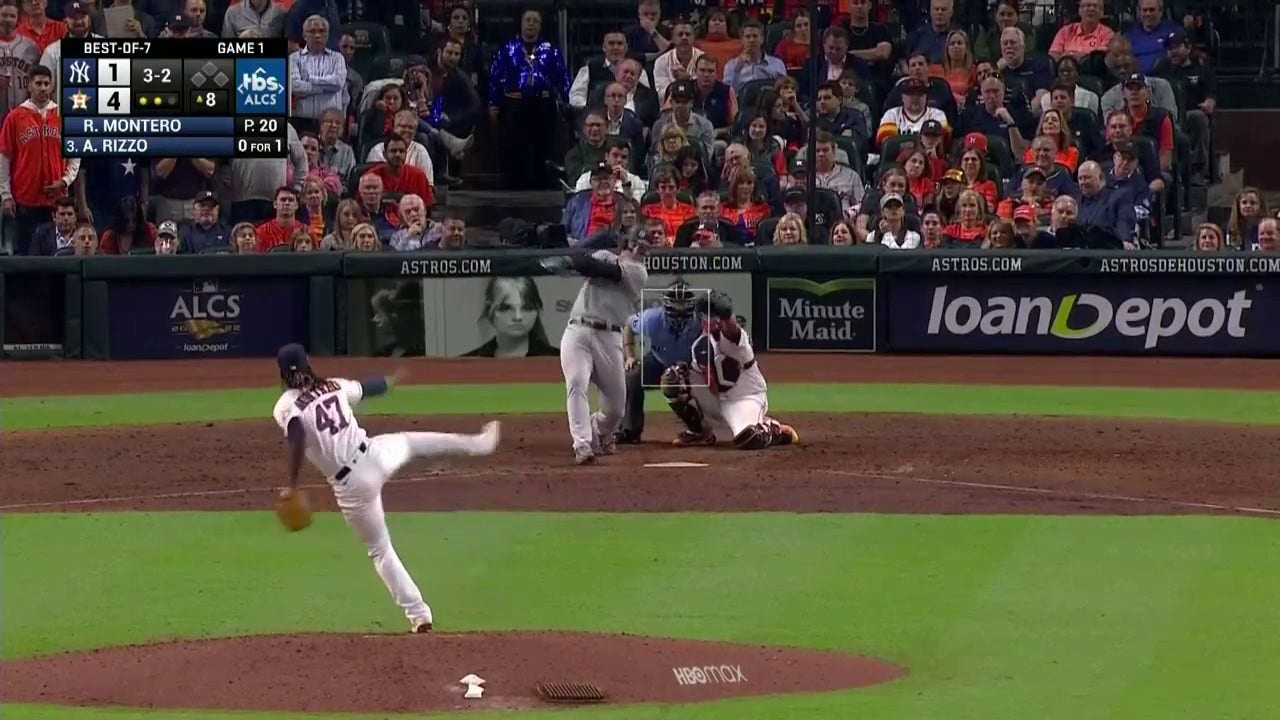 Anthony Rizzo blasts a home run to right field bringing the Yankees to within two runs