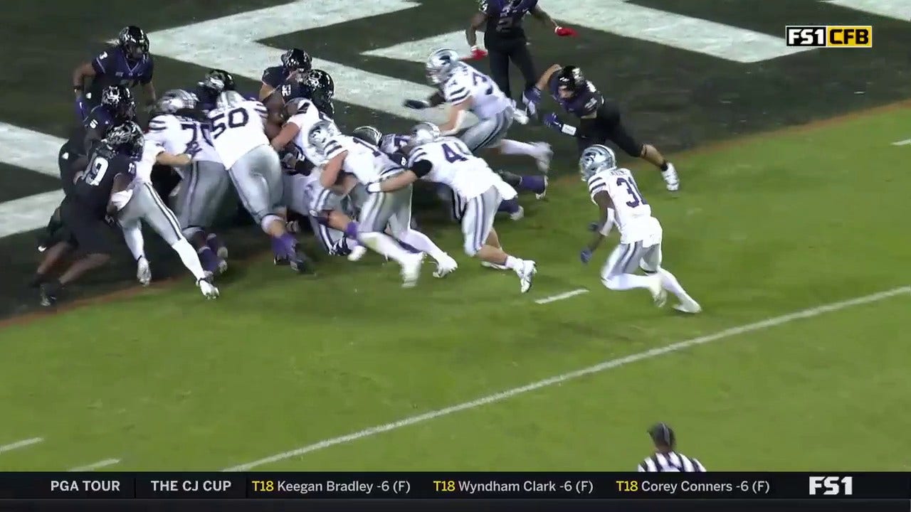 Will Howard dives for Kansas State's 2nd TD vs. TCU