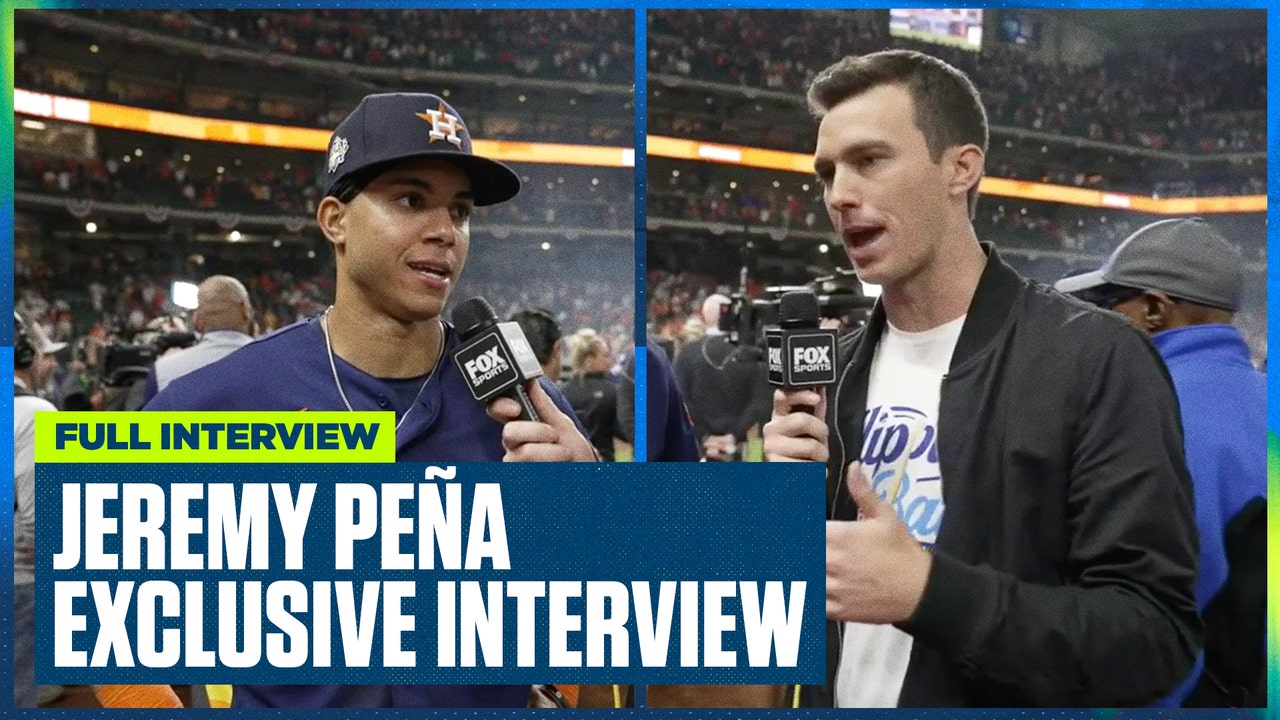 Houston Astros' Jeremy Pena exclusive interview after World Series Game 2, Flippin' Bats