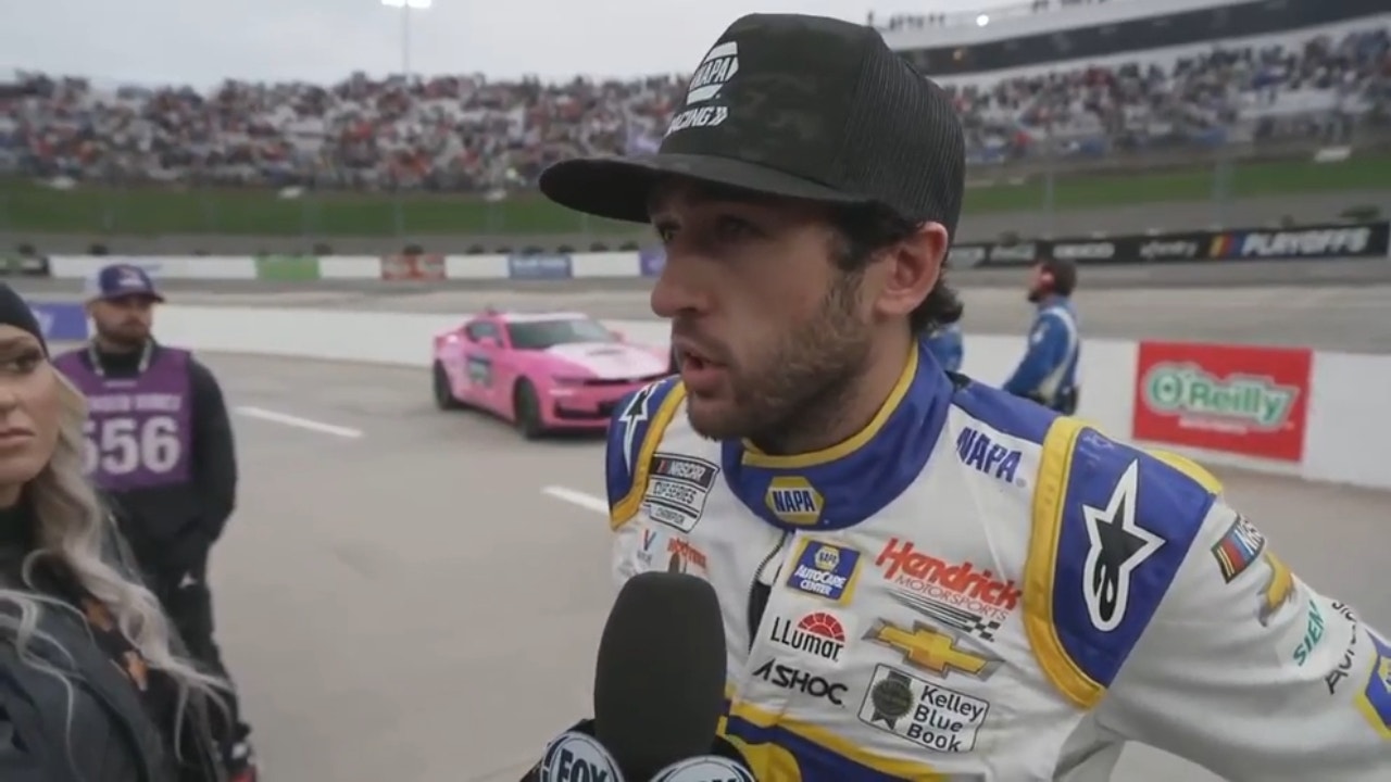 Chase Elliott on his run Sunday at 