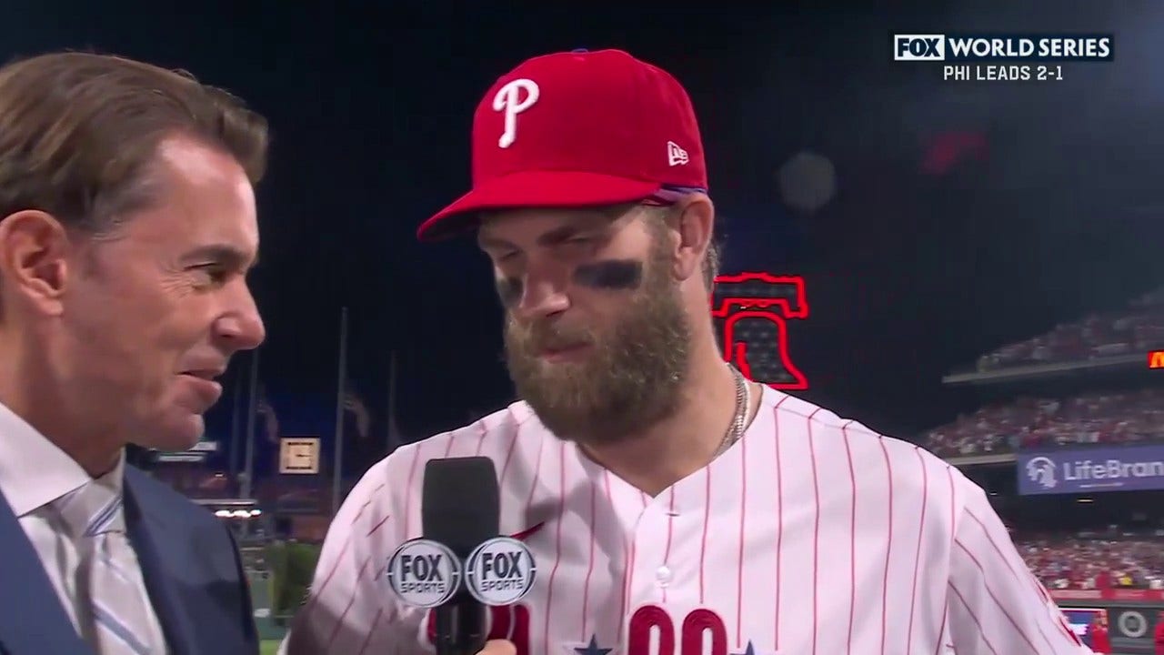 The fans believe in us and we believe in them' - Bryce Harper on the  Phillies' dedicated fans after Game 3 of the World Series