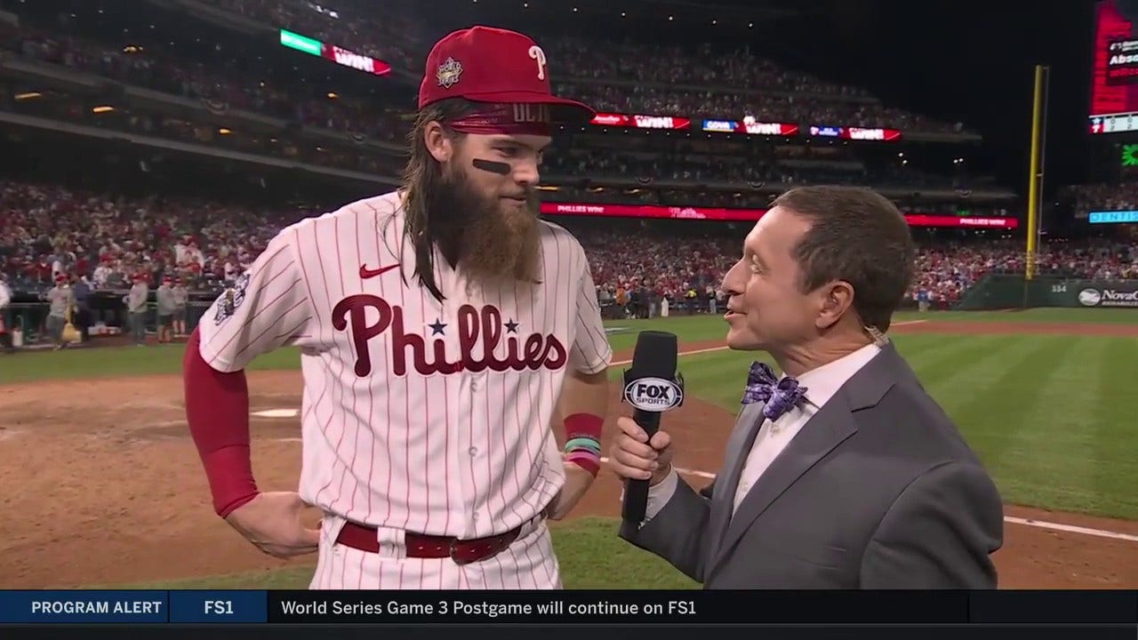 'It was a really fun game' - Phillies' Brandon Marsh reflects on winning Game 3 of the World Series