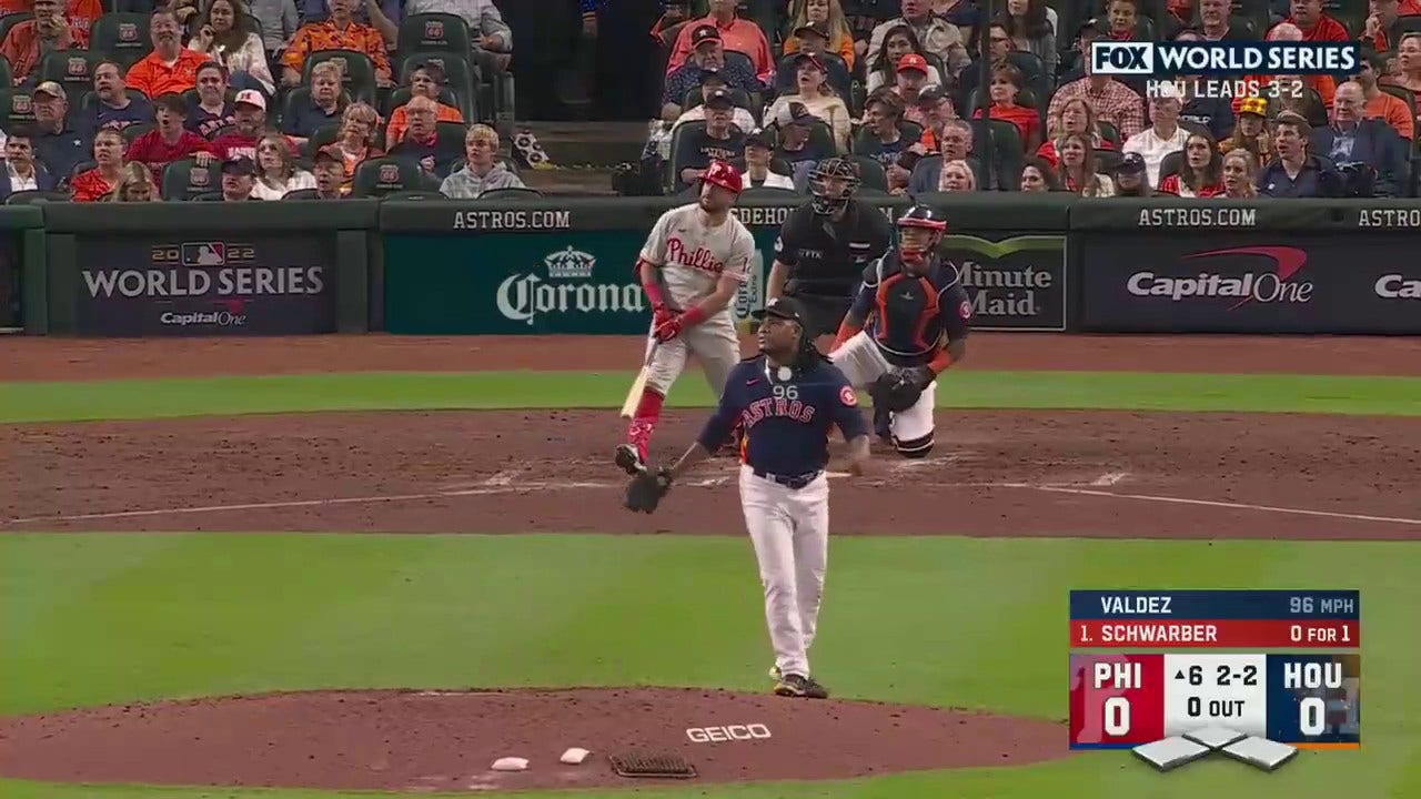 Kyle Schwarber crushes a solo home run to put the Phillies on the board 1-0