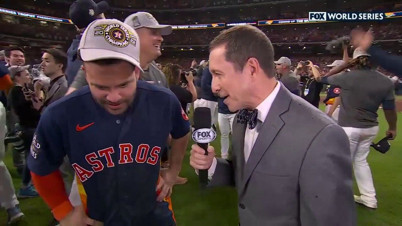 'This means everything' — Jose Altuve speaks with Ken Rosenthal after the Astros' World Series victory