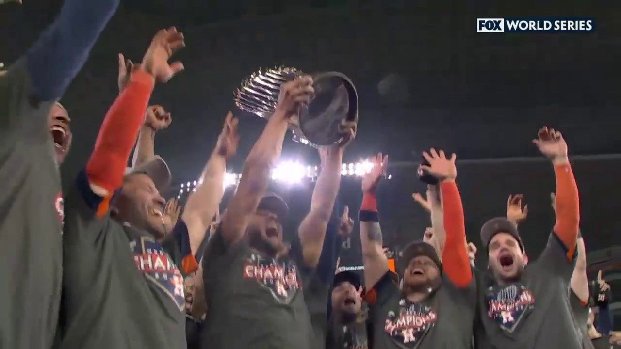Houston Astros' World Series ceremony, rookie Jeremy Peña wins MVP