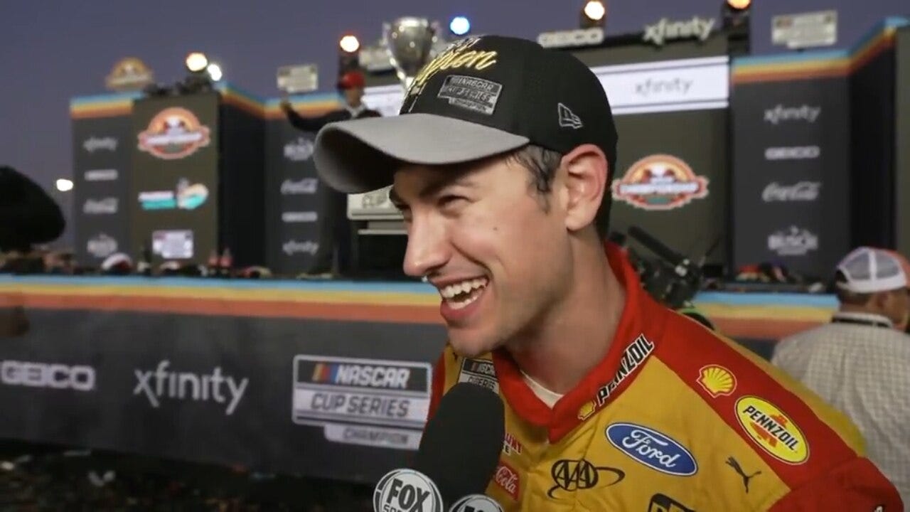 Joey Logano: "This is a special moment."