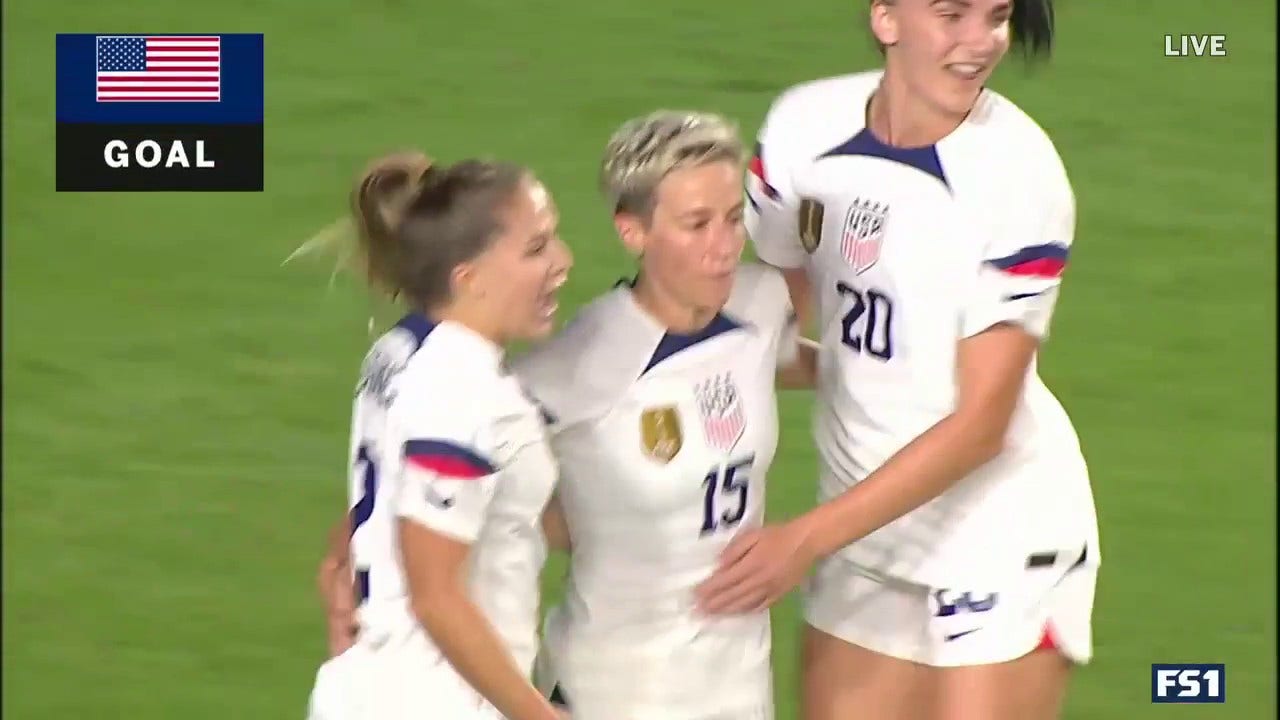 Megan Rapinoe and the USWNT even the score up with Germany at 1-1 after displaying great defense