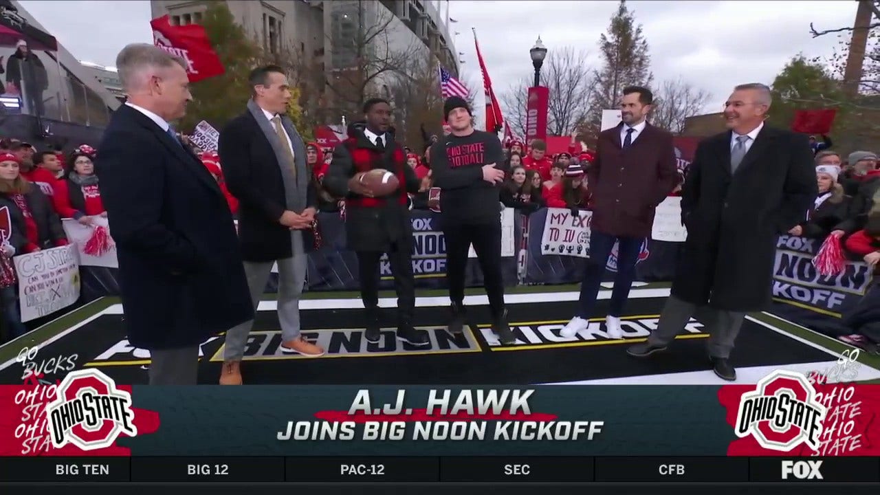Former Ohio State linebacker A.J. Hawk joins 'Big Noon Kickoff' to talk Buckeyes football