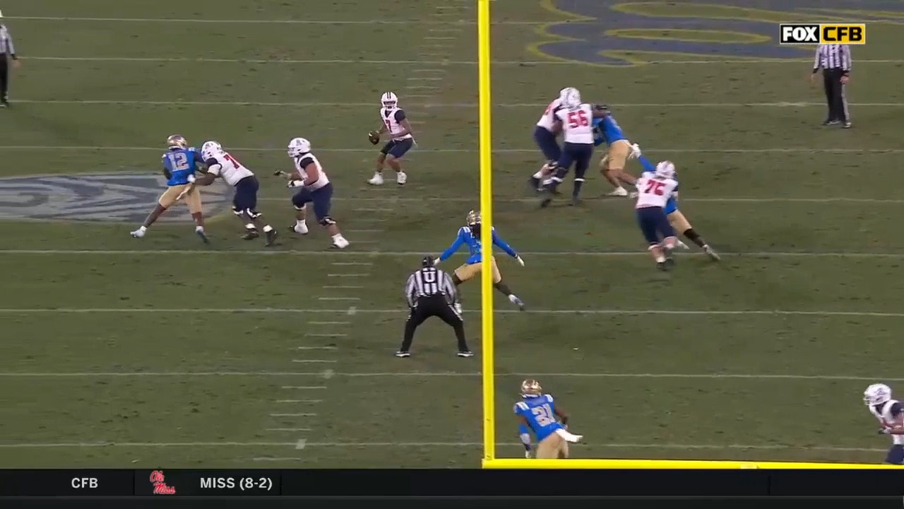 Arizona's Jayden de Laura throws a GORGEOUS TD on 4th down